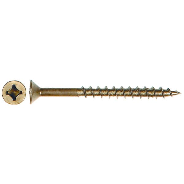 Würth #8 x 3" Flat Head Assembly Screw Combo Drive - Sharp Point Coarse Thread Lubricated, 3670000297961 1500 - 1500/Box