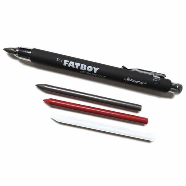 Fastcap Refill Lead and Erasers for the Fatboy Pencil