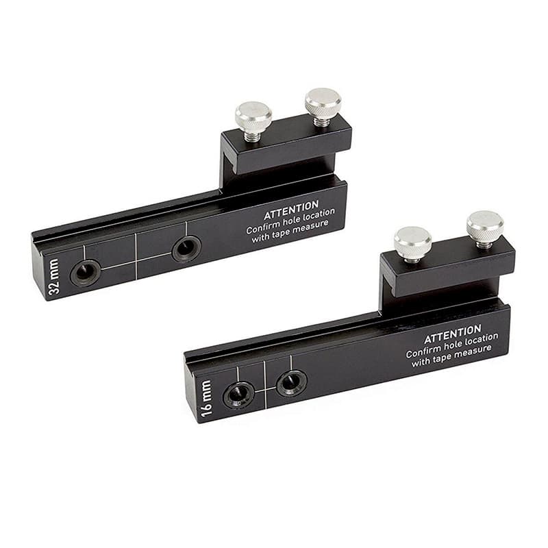True Position Hardware Jig Accessories Sliding Drill Guide, 5/8" & 1-1/4" c/c - True Position TP-CHJ-DHG