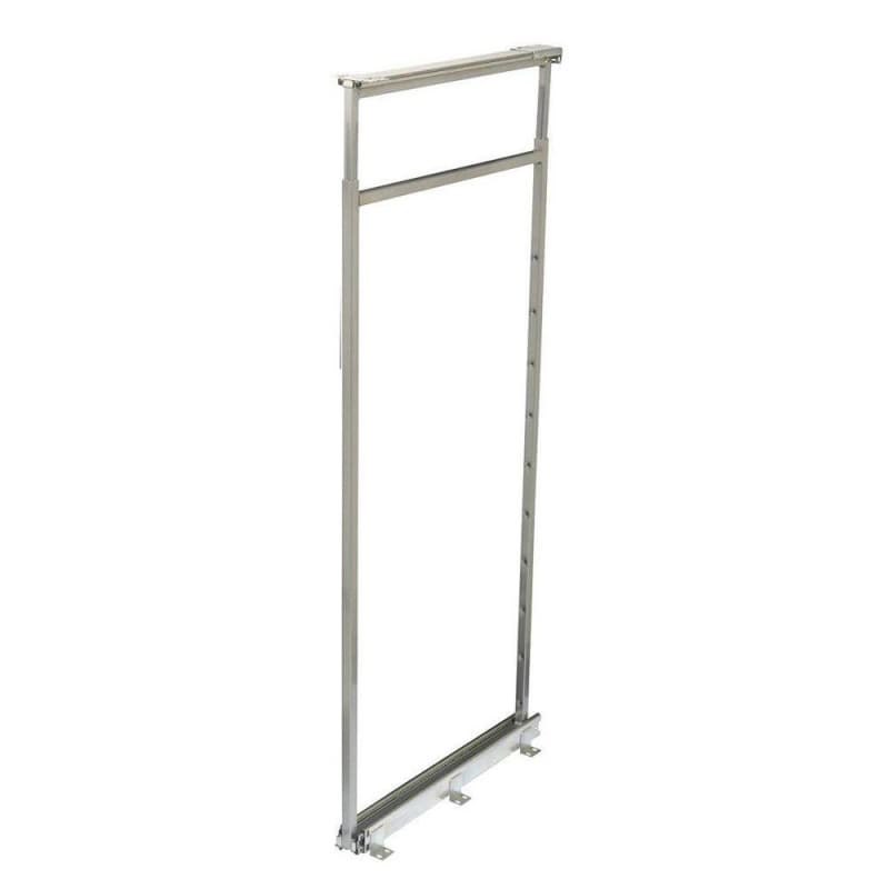 Knape and Vogt P5450CM Series 3-13/16"W x 54-1/2-61-3/8"H x 22-1/4"D Full Extension Slides White, Pull Out Pantry - P5450CM-W