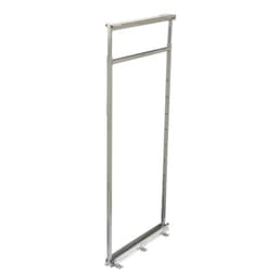 Knape and Vogt P5450CM Series 3-13/16"W x 54-1/2-61-3/8"H x 22-1/4"D Full Extension Slides White, Pull Out Pantry - P5450CM-W