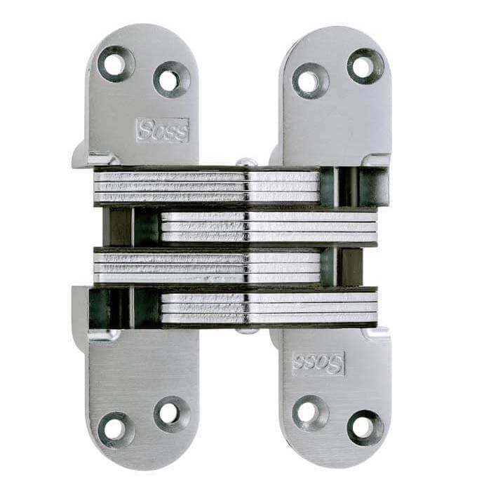 Invisible Hinges SOSS Brand Hinges, 220 Series, Satin Chrome
