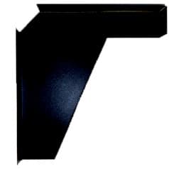 A and M ADA Floating Vanity Support White Steel 22" x 1-1/2" x 21", - US ADA BRACKET WHITE NO HOLES 21IN