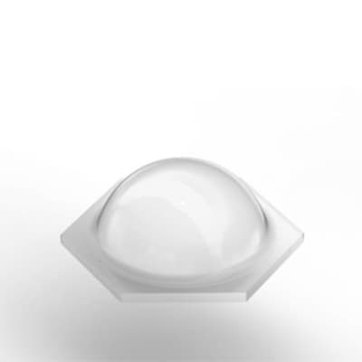 Bumpon™ Quiet Protective Bumper, Hexagonal-Hemisphere, Clear/Transparent, 132/Sheet