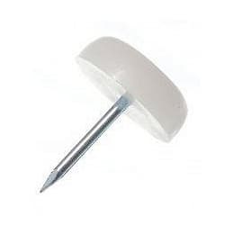 Plastic Nail On Glides Economy 7/8" Base Diameter, Brown - 2000 Box Quantity