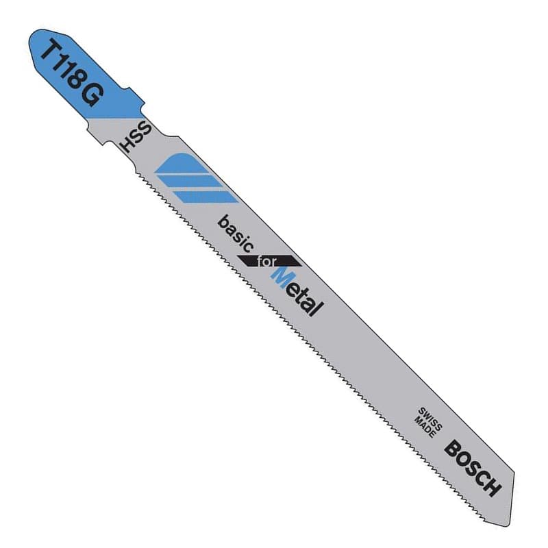 Jigsaw Blades HSS - High Speed Steel, T-Shank 3-5/8"L, 36 Teeth per Inch, Straight Cut - 5 Each