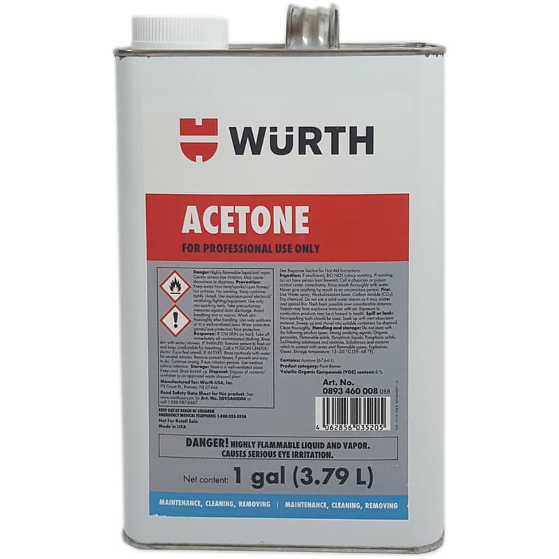 Clear Acetone, 1 Gallon