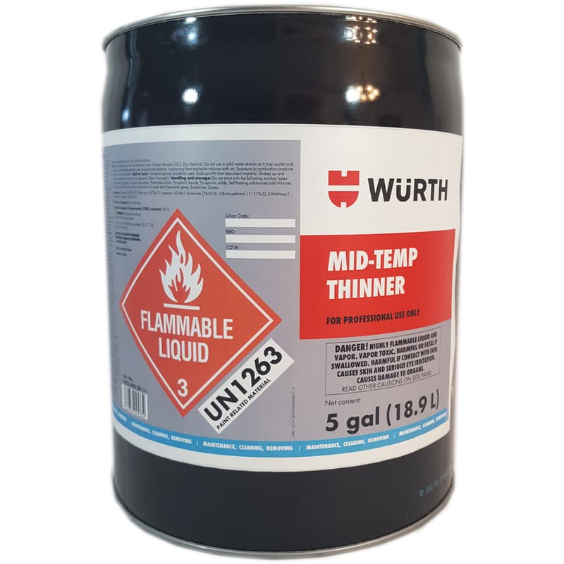 Mid-Temp Thinner, 5 Gallon Pail