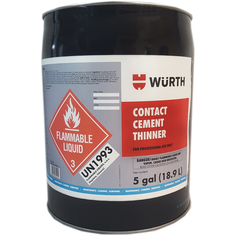 Contact Cement Thinner, 5 Gallon Pail