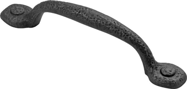 Hickory Hardware Refined Rustic 3-3/4" (96 mm) Center to Center Black Iron Pull, P3000-BI