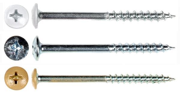 Würth #10 x 2-1/2" Truss Head Installation Screw Phillips Drive - Needle Point Coarse Thread Zinc, 3670000239961 500 - 500/Box