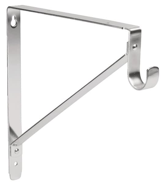 Lido Designs Round Closet Rod and Shelf Bracket for 1-1/2" Tubing, Polished Chrome, LB-10-8150A