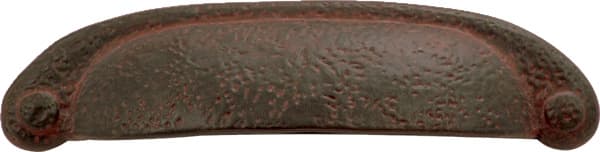 Cup Pull, 76 mm or 96 mm Center to Center - Black Iron, Refined Rustic by Hickory Hardware | P3004-RI
