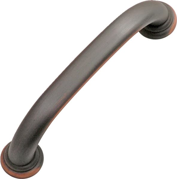 Hickory Hardware Zephyr Pull 3-3/4" (96 mm) Center to Center, Oil Rubbed Bronze Highlighted, P2281-OBH