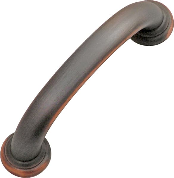 Hickory Hardware Zephyr Pull 3" (76 mm) Center to Center, Oil Rubbed Bronze Highlighted, P2280-OBH