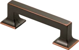 Belwith Keeler Studio Series 3" (76 mm) Center to Center Oil Rubbed Bronze Highlighted Pull, - P3010-OBH