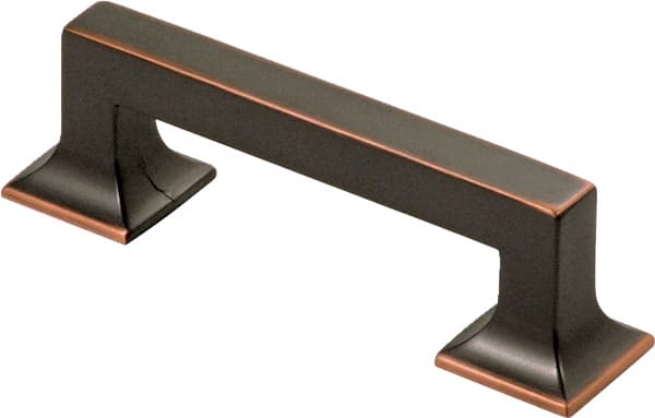 Hickory Hardware Studio 3" (76 mm) Center to Center Oil Rubbed Bronze Highlighted Pull, P3010-OBH