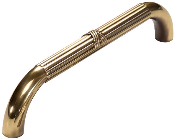 Versailles, Solid Brass Pantry/Appliance Pulls 10" c/c, Antique Light Polish Finish