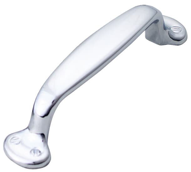 Traditional, Solid Brass Pulls 4" c/c, Polished Chrome Finish