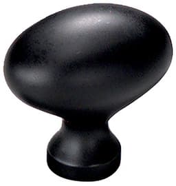 Schaub Traditional Designs Series Flat Black 1-3/8" (35 mm) Diameter Knob, - 719-FB