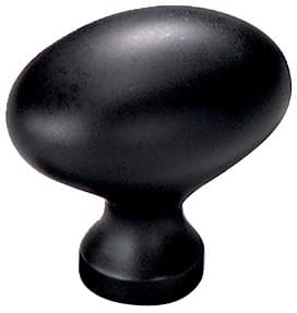 Schaub Traditional Designs Flat Black 1-3/8" (35 mm) Diameter Knob, 719-FB
