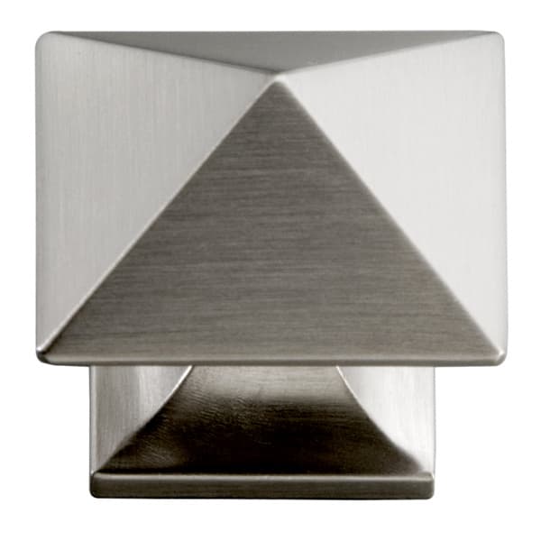 Hickory Hardware Studio Satin Nickel 1-1/4" (32 mm) L x 1-1/4" (32 mm) W Knob, P3015-SN