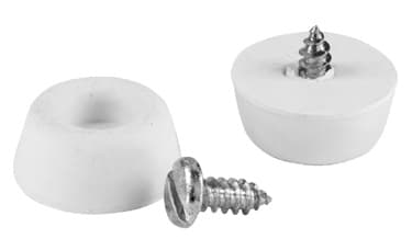 Screw-On Bumpers Off-White Color