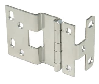 Rockford Process Free Swinging Overlay Five Knuckle Hinge, 270º Screw-on Dull Chrome - P849-26D