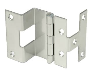 Rockford Process Free Swinging Overlay Five Knuckle Hinge, 270º Screw-on Dull Chrome - P388-26D