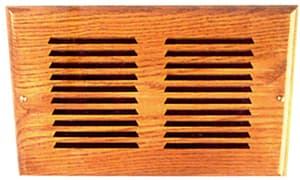 Wood Air Vents Unfinished Maple 3-3/4" x 13-3/16", All American, D212-M