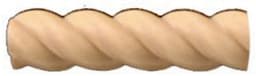 96" x 3/4" Split Rope Moulding Cherry