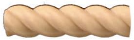 96" x 3/4" Split Rope Moulding Cherry
