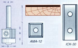 2-1/16" Flush Trim Bit, 2-Flute, 1/4" Shank