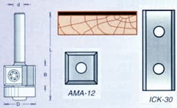 2-1/16" Flush Trim Bit, 2-Flute, 1/4" Shank
