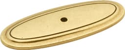 Backplate, 3 in (76 mm) Length - Lancaster Brass Hand Polished, Manor House by Hickory Hardware | P277-LP