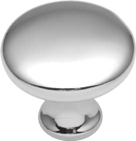 Hickory Hardware Conquest Polished Chrome 1-1/8" (29 mm) Diameter Knob, P14255-26