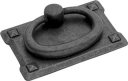 Belwith Keeler Old Mission Series 1-1/8" (29 mm) Center to Center Black Mist Antique Pull, - PA0711-BMA