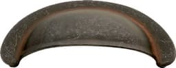 Belwith Keeler Manchester Series 2-3/4" (70 mm) Center to Center Rustic Iron Cup Pull, - PA1021-RI