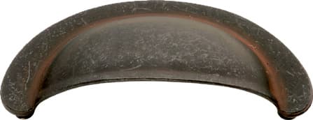 Hickory Hardware Manchester 2-3/4" (70 mm) Center to Center Rustic Iron Cup Pull, PA1021-RI
