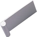 EPCO DP Series 1-1/2" (38 mm) Length Anodized Satin Clear Aluminum Pull, - DP42-A