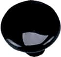 Hardware Concepts, Inc. Nylon 1-1/2" (38 mm) Diameter Black Knob, 1268-BK (WITH SCREWS)