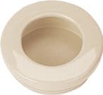 Hardware Concepts 2-7/16" (62 mm) Length Ivory Recessed Pull, - 2180-324 (WITH SCREWS)