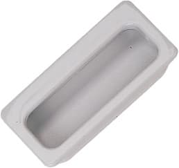 Hardware Concepts 3-15/16" (100 mm) Length Light Gray Recessed Pull, - 2194-317 (WITH SCREWS)