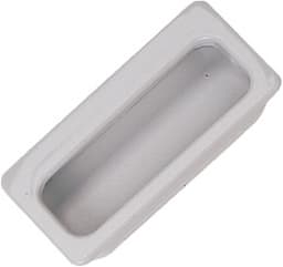 Hardware Concepts 3-15/16" (100 mm) Length Light Gray Recessed Pull, - 2194-317 (WITH SCREWS)