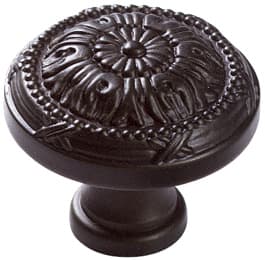 Versailles, Solid Brass Knobs 1-1/2" Dia., Oil Rubbed Bronze Finish