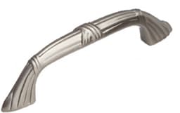 Versailles Series, Solid Brass Pulls 3" c/c, Satin Nickel Finish