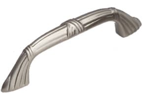 Versailles, Solid Brass Pulls 3" c/c, Satin Nickel Finish