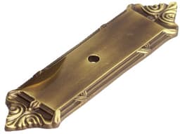 Brass Forgings Series Antique Light Polish Backplates 4-1/4" x 1", Antique Light Polish Finish