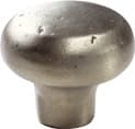 Schaub Cast Mountain Bronze Series Antique Silver 1-5/8" (41 mm) Diameter Knob, - 773-AS