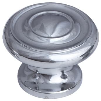 Schaub Traditional Designs Polished Chrome 1-1/4" (32 mm) Diameter Knob, 703-26